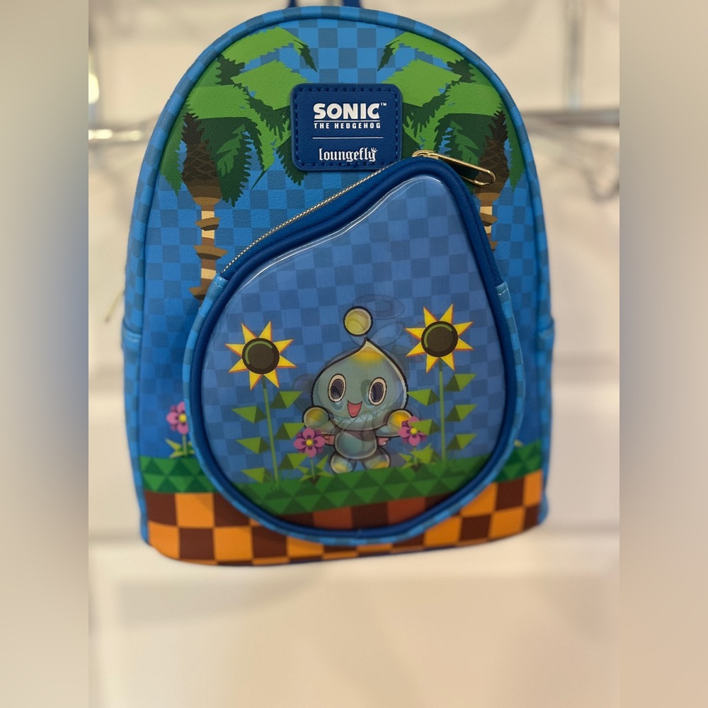 Sonic the Hedgehog Loungefly Chao Chaos Garden Lenticular Mini Backpack